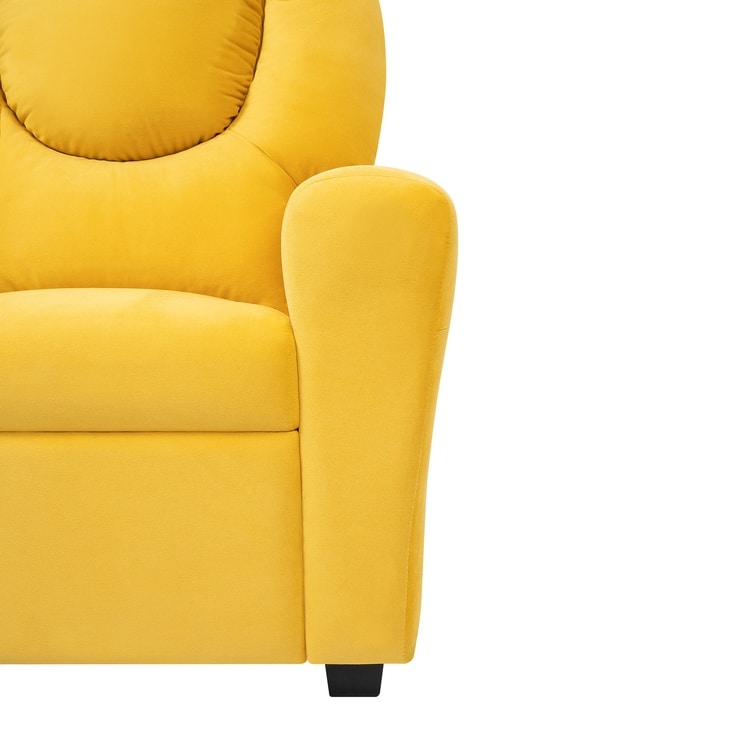 Pushback Kids Recliner Chair with Footrest & Cup Holders - Ultimate Comfort for Toddlers