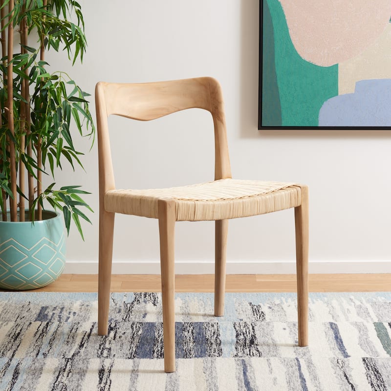 SAFAVIEH Betsey Wicker 31" Dining Chair - 21" W x 18" D x 31" H - 20Wx18Dx31H