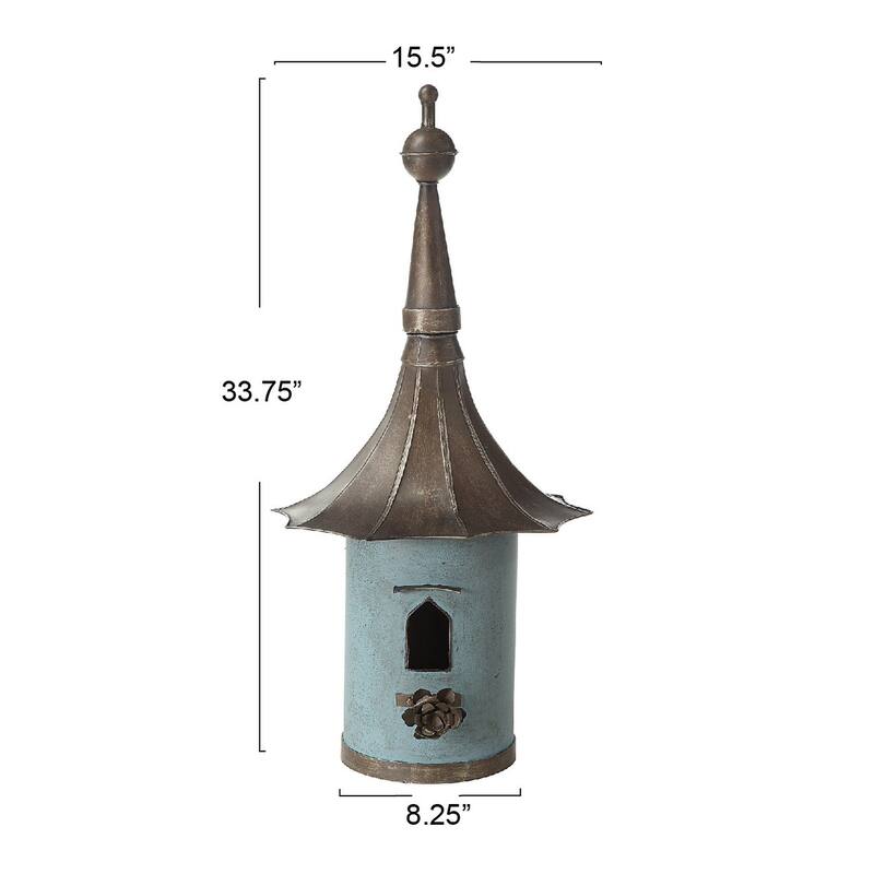 Decorative Metal Birdhouse