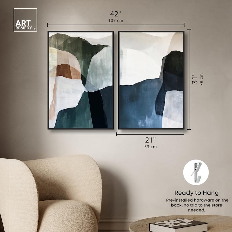 Deliberately Lucky Canvas Set of 2 by Art Remedy
