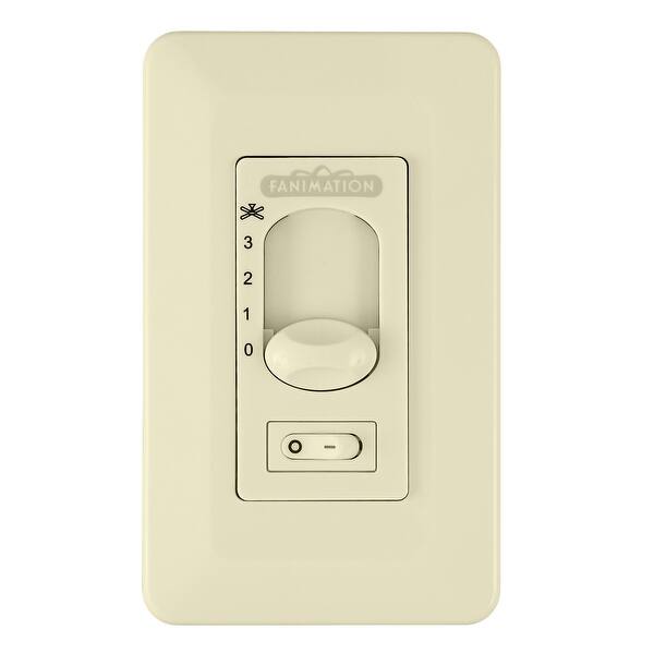 Fanimation 3 Speed Fan Slide Wall Control with On / Off Light Switch