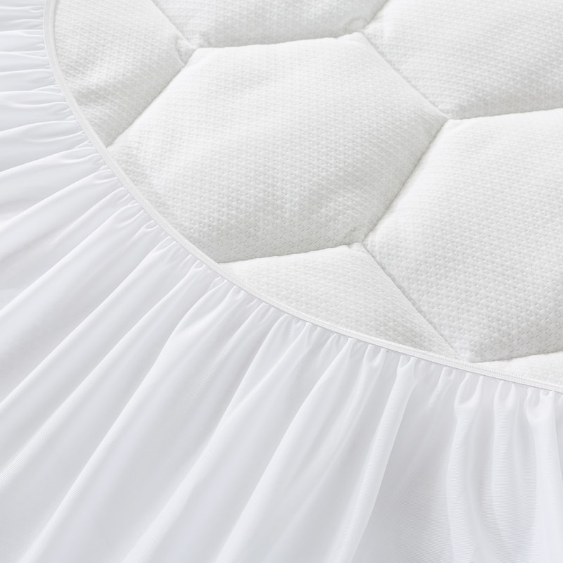Royal Velvet Honeycomb Soft Knit Mattress Topper - White