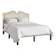 preview thumbnail 5 of 18, CraftPorch Modern Linen Nailhead Curvaceous Upholstered Bed