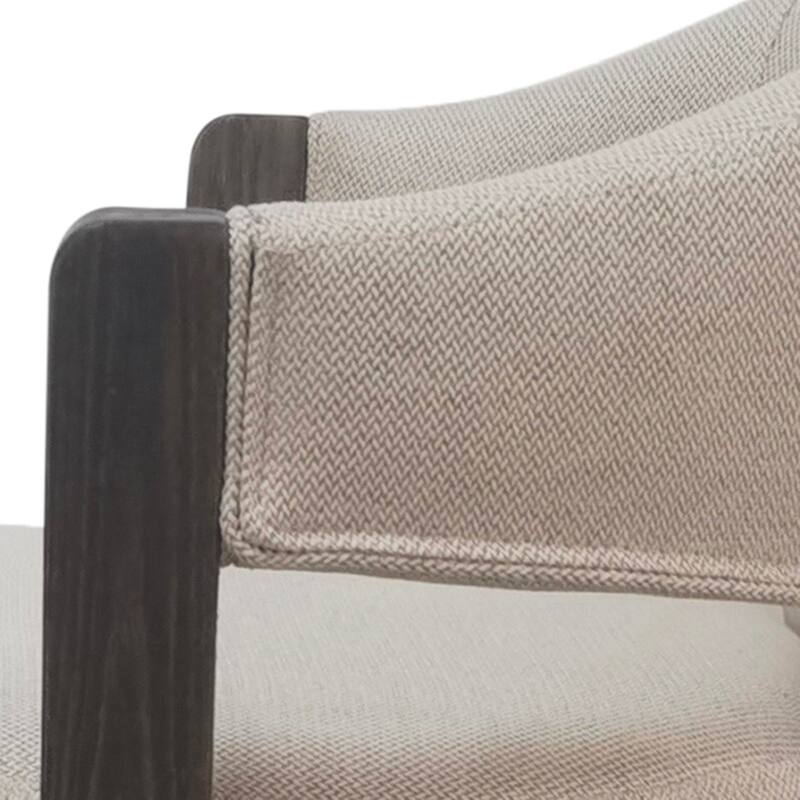 Modern Fabric and Bentwood 26" Counter Stool with Swivel, Set of 2