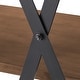 preview thumbnail 9 of 23, Bryson Rustic X-Base 32-inch Bookcase by iNSPIRE Q Classic