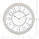 FirsTime & Co. Antique Farmhouse Contour Wall Clock, Plastic, 10 x 2 x 10 in, American Designed