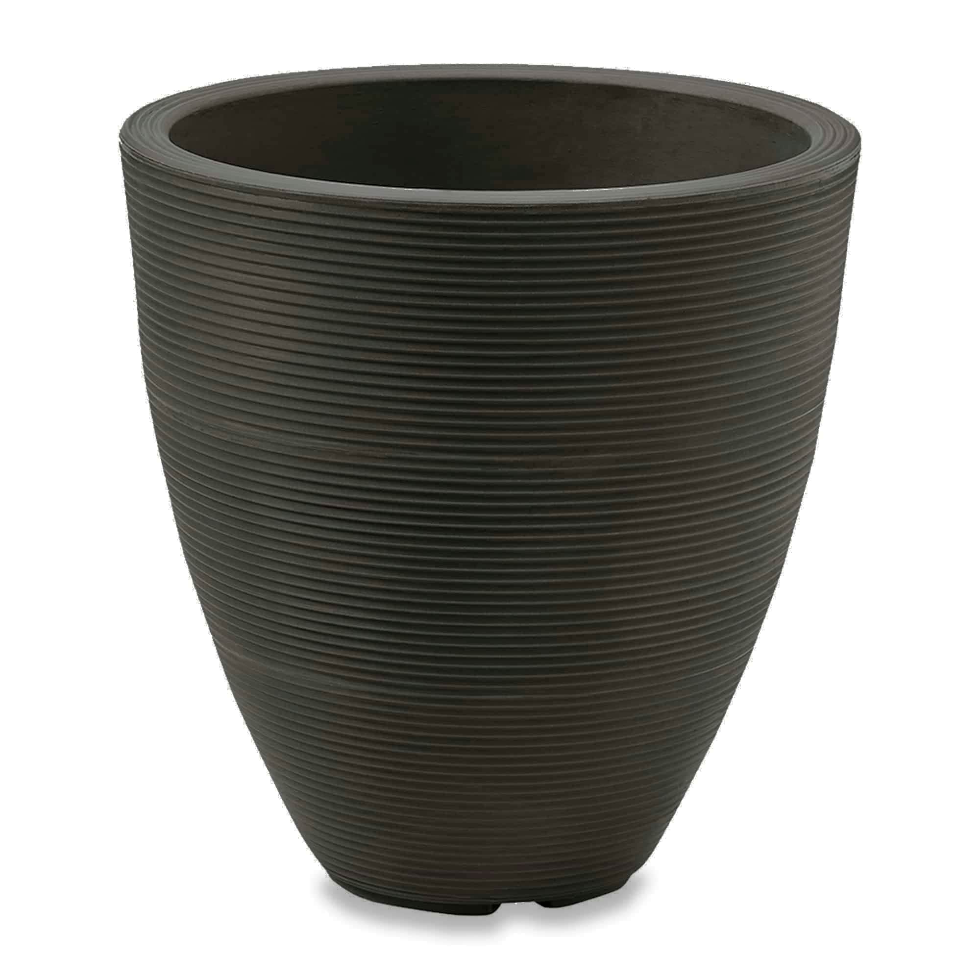 Crescent Garden Delano Tall Modern Round Plant Pot