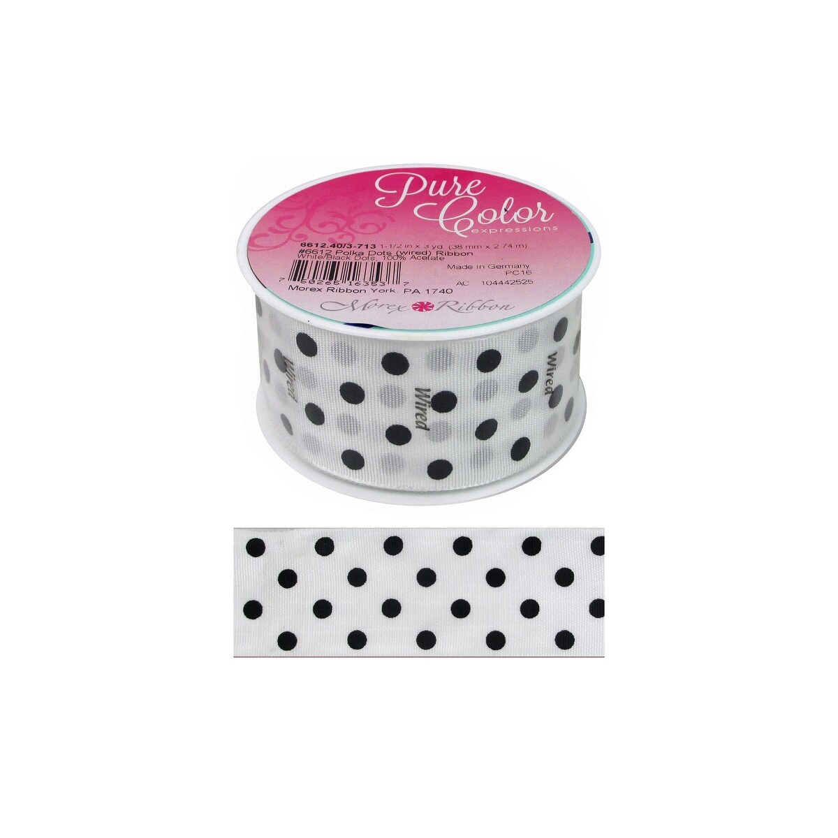 Crafts Sew on 4YD Satin Ribbon with Printed Design