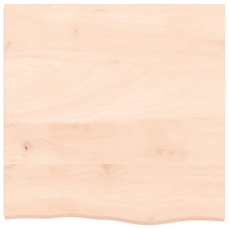 vidaXL Table Top Replacement Countertop Light Brown Treated Solid Wood Oak - 23.6" x 23.6" x 0.8"/ 1