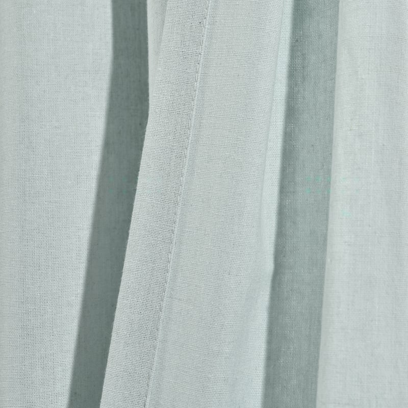 Lush Decor Linen Button Pinched Pleat Window Curtain Single Panel - 84" x 40"