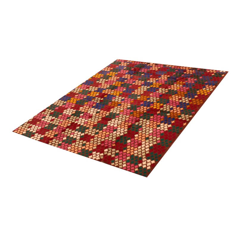 ECARPETGALLERY Hand-knotted Akhjah Brown Wool Rug - 6'6 x 7'9