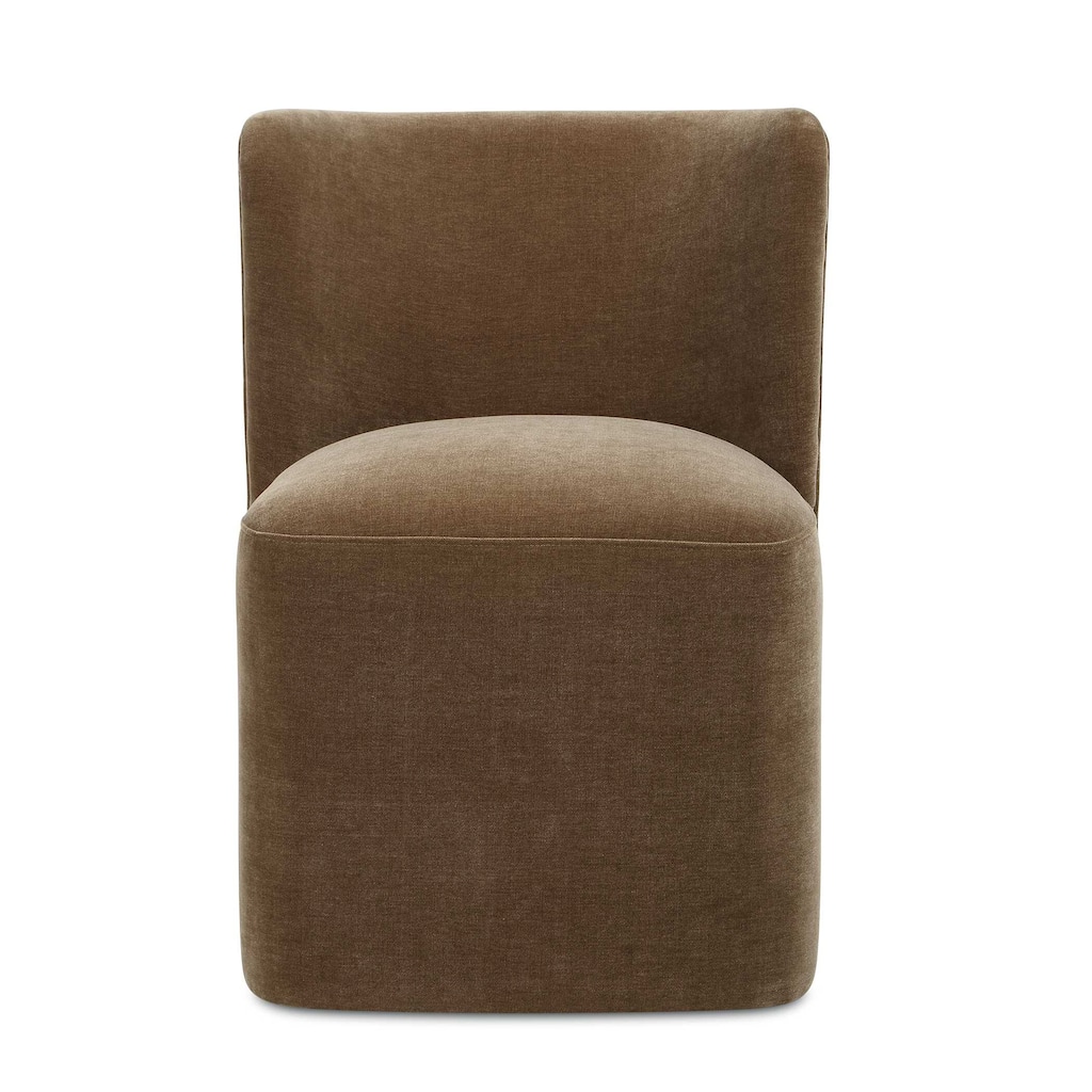 Uttermost Outlook Modern Velvet Dining Chair - 22.00" W x 30.00" H x 22.50" D