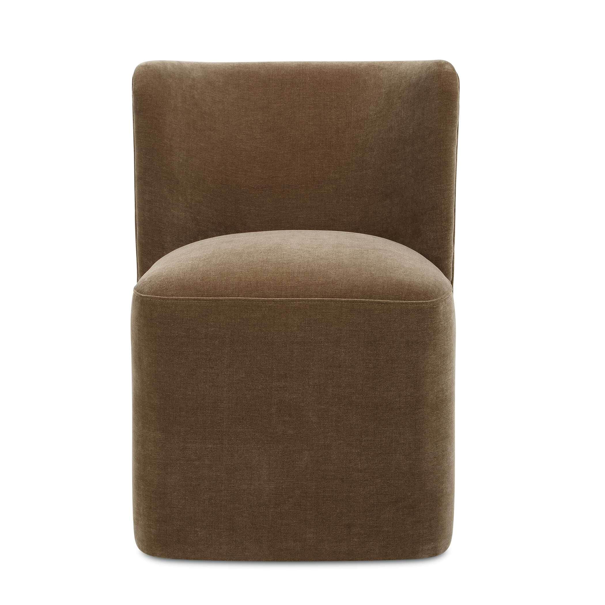 Uttermost Outlook Modern Velvet Dining Chair - 22.00" W x 30.00" H x 22.50" D