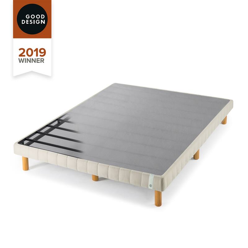 Priage by ZINUS GOOD DESIGN Winner Beige Metal Mattress Foundation, 11 Inch Platform Bed