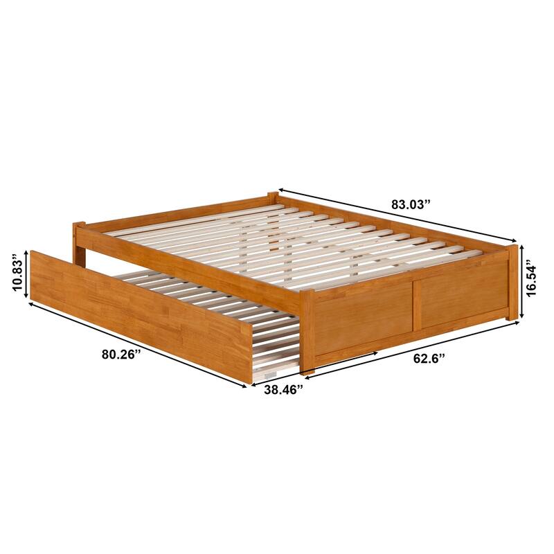 Concord Bed with Footboard and Twin Extra Long Trundle