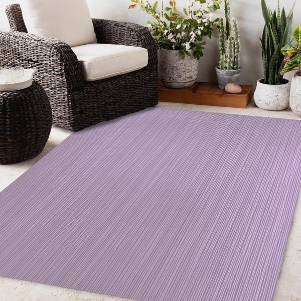 STRINGS LAVENDER Outdoor Rug By Kavka Designs - Bed Bath & Beyond - 34349277