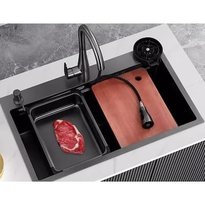 Single Bowl Stainless Steel Kitchen Sink with Chopping Board