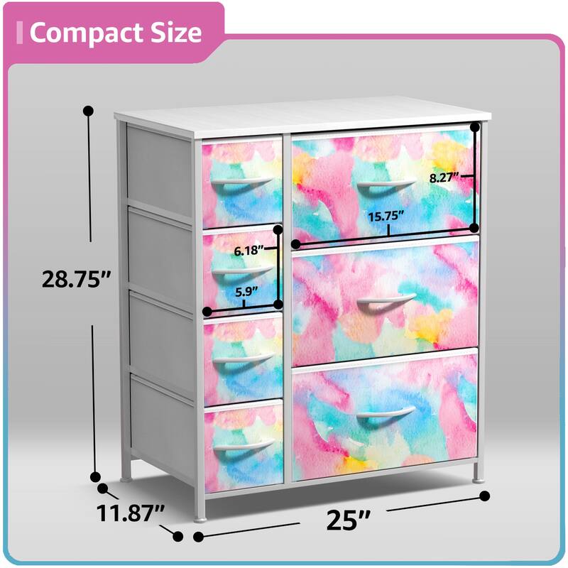 Dresser w/ 7 Drawers, Furniture Storage & Chest Tower for Bedroom