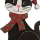 preview thumbnail 12 of 18, Glitzhome Christmas Wooden/Metal Animal Stocking Holder, Dog, Cat - 7.50"h