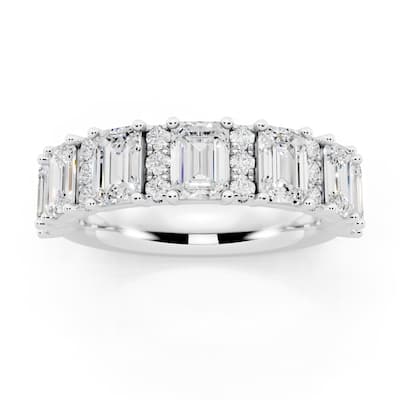 Auriya 14k Gold 2 1/2ctw Lab Grown Diamond Anniversary Ring (E-F VS)