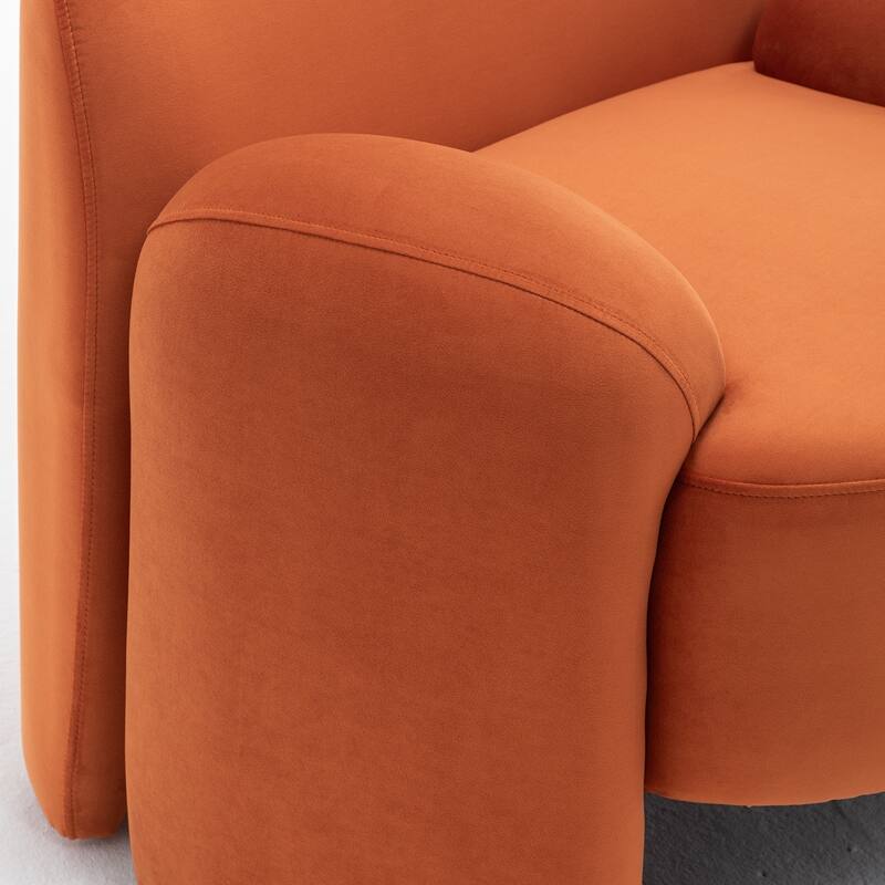 SEYNAR Modern Glam Velvet Thickened Seat Cushion Accent Chair Set of 2