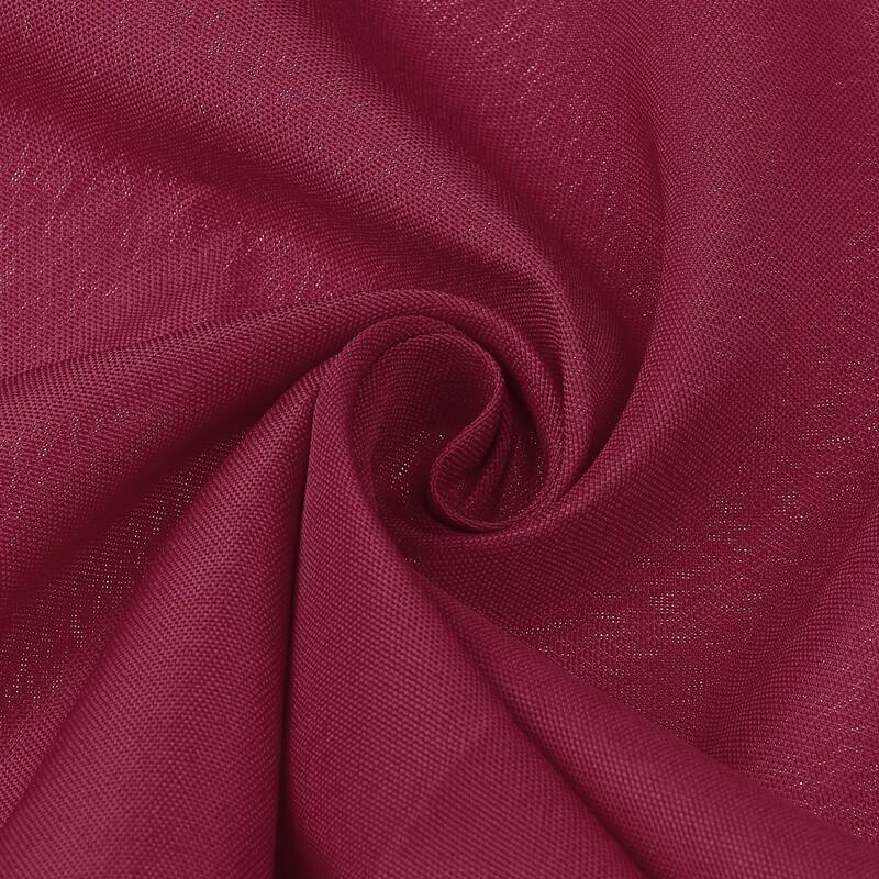 Polyester Cloth Napkins, 6 Pack Solid Washable Fabric Napkins - 19x19inch - Wine Red