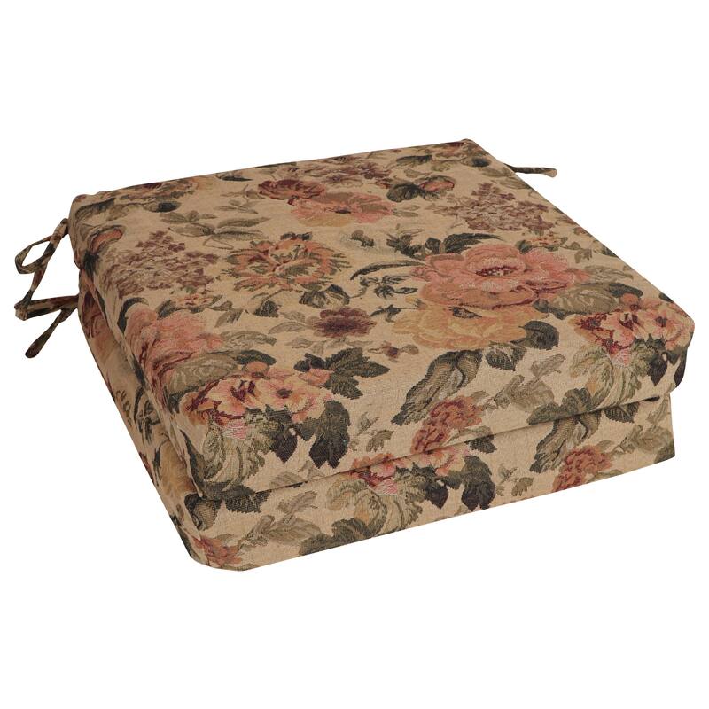 20-inch by 19-inch Tapestry Chair Cushion (Multiple Patterns, Set of 1,2, or 4) - 20 x 19 - Hawthorne - Set of 2