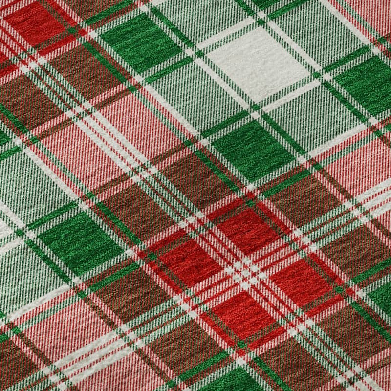 Premium Washable Super Soft Christmas Plaid Mayfield Rug