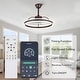 preview thumbnail 87 of 118, 20"/24"/72" Oaks Aura Cotti Low Profile Dimmable Smart Ceiling Fan with Lights 6-Speed Flush Mount Modern Remote