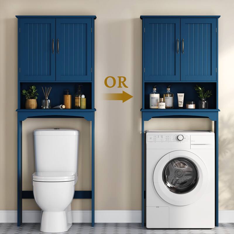 Yaheetech Bathroom Space Saving Organizer Over-the -Toilet with Adjustable Shelf for Bathroom