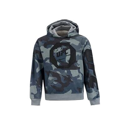 UFC Boys Pullover Camo Fleece Hoodie Sweatshirt,, Blue, XL