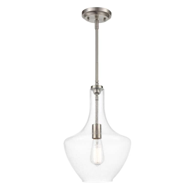 Light Society Sienna Pendant Lamp - Satin Nickel/Seeded