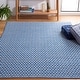 preview thumbnail 9 of 103, SAFAVIEH Handmade Flatweave Montauk Everly Casual Cotton Rug 3' x 5' - Ivory/Blue - Rectangle
