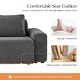 preview thumbnail 10 of 17, Octavio Sectional 5-Seat Modern Modular Sofa With Solid Wood Base and Ottoman by HULALA HOME