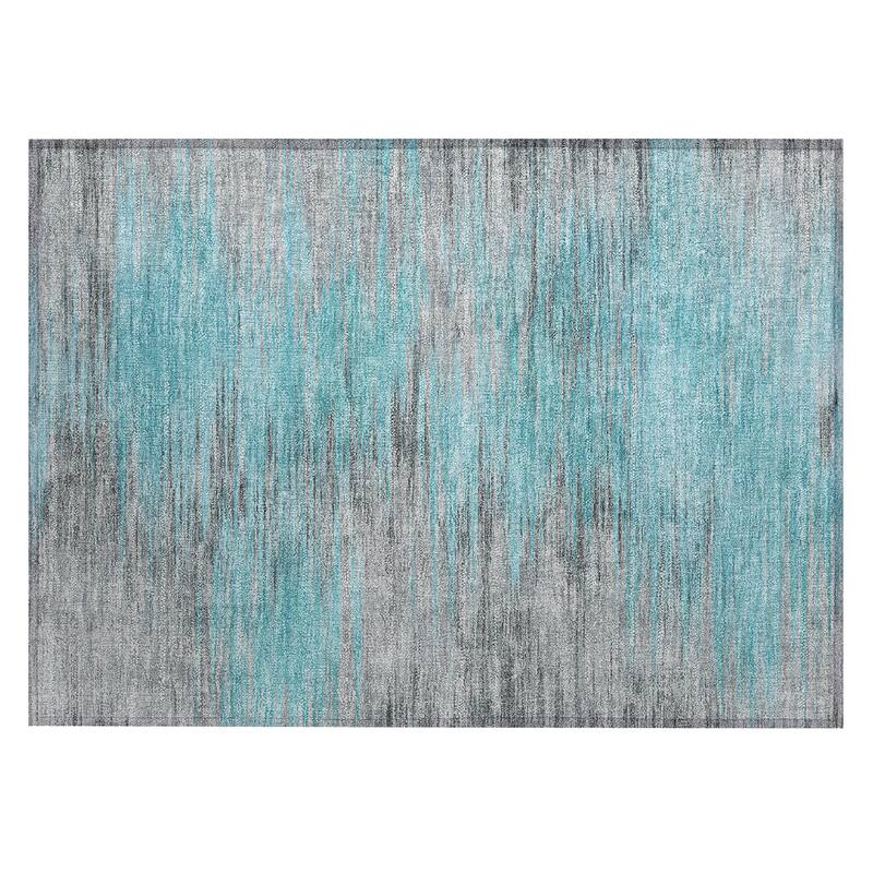 Machine Washable Indoor/ Outdoor Chantille Modern Ombre Rug