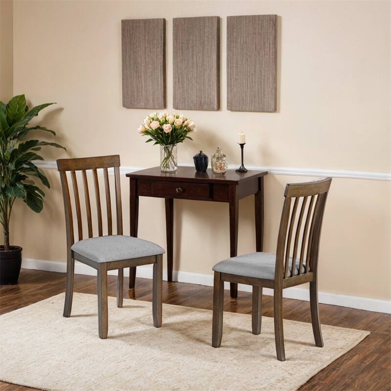 Wooden Dining Chairs,Kitchen Chair with Padded Seat,Side Chair,4 PCS