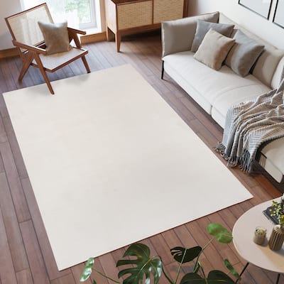 Gertmenian Cadence Tonee Plush Polyester Solid Color Non-Slip Shag Indoor Area Rug