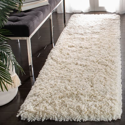SAFAVIEH Handmade Ultra Classic Shag Stojka Solid Rug