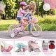 preview thumbnail 8 of 8, Gymax 14'' Kids Bike w/Training Wheels Hand Coaster Brakes Adjustable