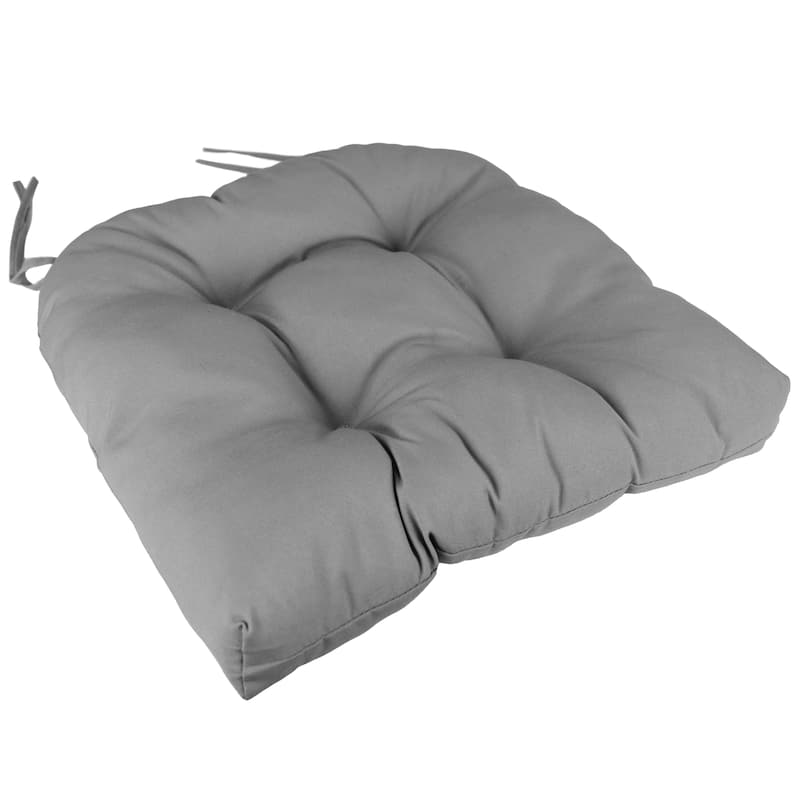 Indoor/Outdoor Plush Patio Seat Cushion - 20" x 20" x 3" - Grey