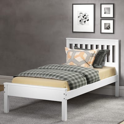 Twin Contempo Bed in White