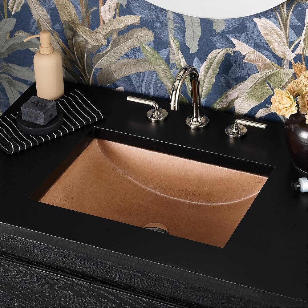 Cabrillo 21-inch NativeStone Undermount Bathroom Sink - 20.75" x 14.75" x 5"