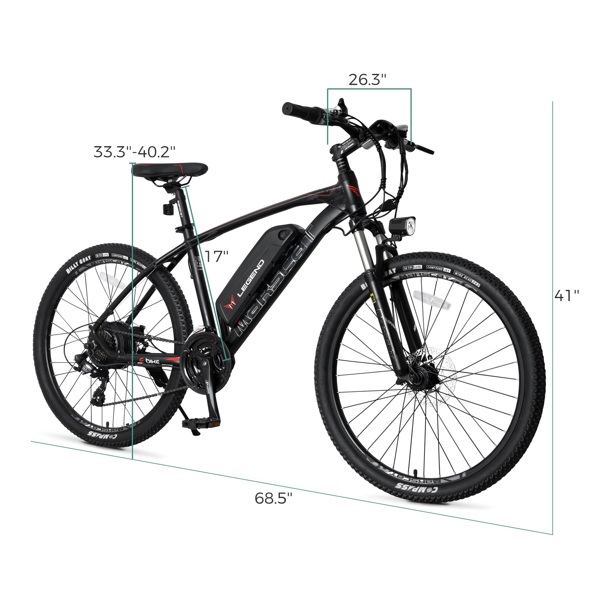 Electric Assist City Bike Adult 26 Ebike Hybrid Mountain