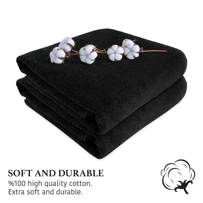 Large Bath Towel - Ultra-Absorbent Natural Cotton Bath Sheet Towel for Bathroom - 40 x 80 Inches Thick Luxury Bath Towel
