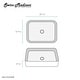 preview thumbnail 13 of 11, Concorde Rectangle Ceramic Vessel Sink, Matte Black