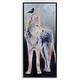 preview thumbnail 1 of 20, Stupell Wild Coyote & Black Bird Framed Giclee Art Design by Karen Weber Fine Art 10 x 24 - Black