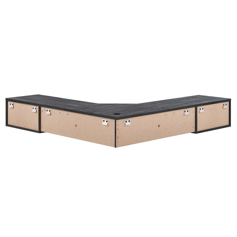 Render Wall Mount Corner Office Desk