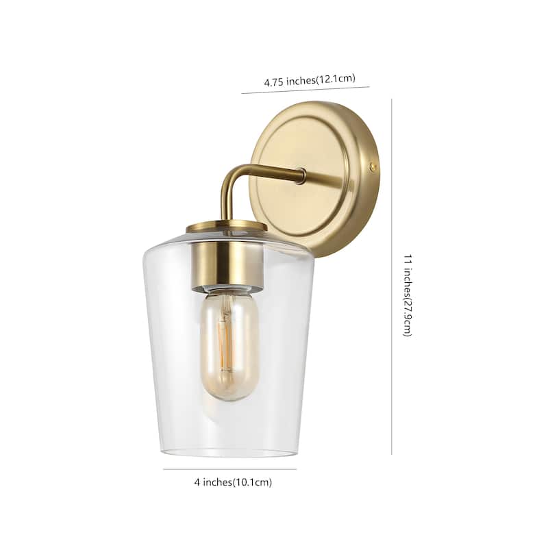 SAFAVIEH Lighting Prospect Wall Sconce - 5" W x 7" D x 11" H