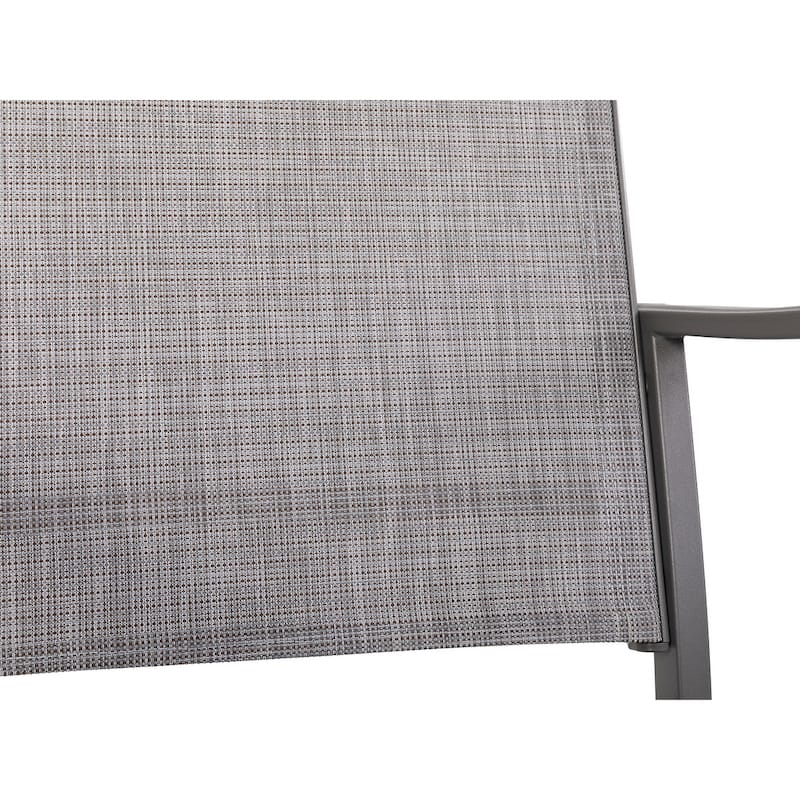 Outdoor 2-Piece Patio Textilene Fabric Chairs - 22.44*28.35*38.78 inch