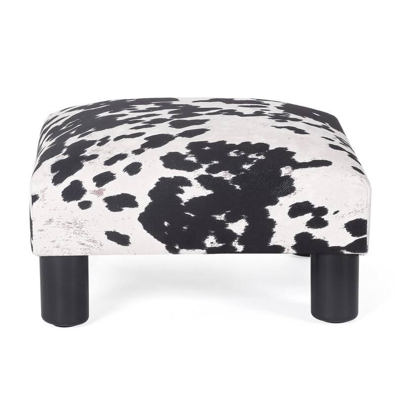 Adeco 15'' Small Ottoman Upholstered Foot Rest
